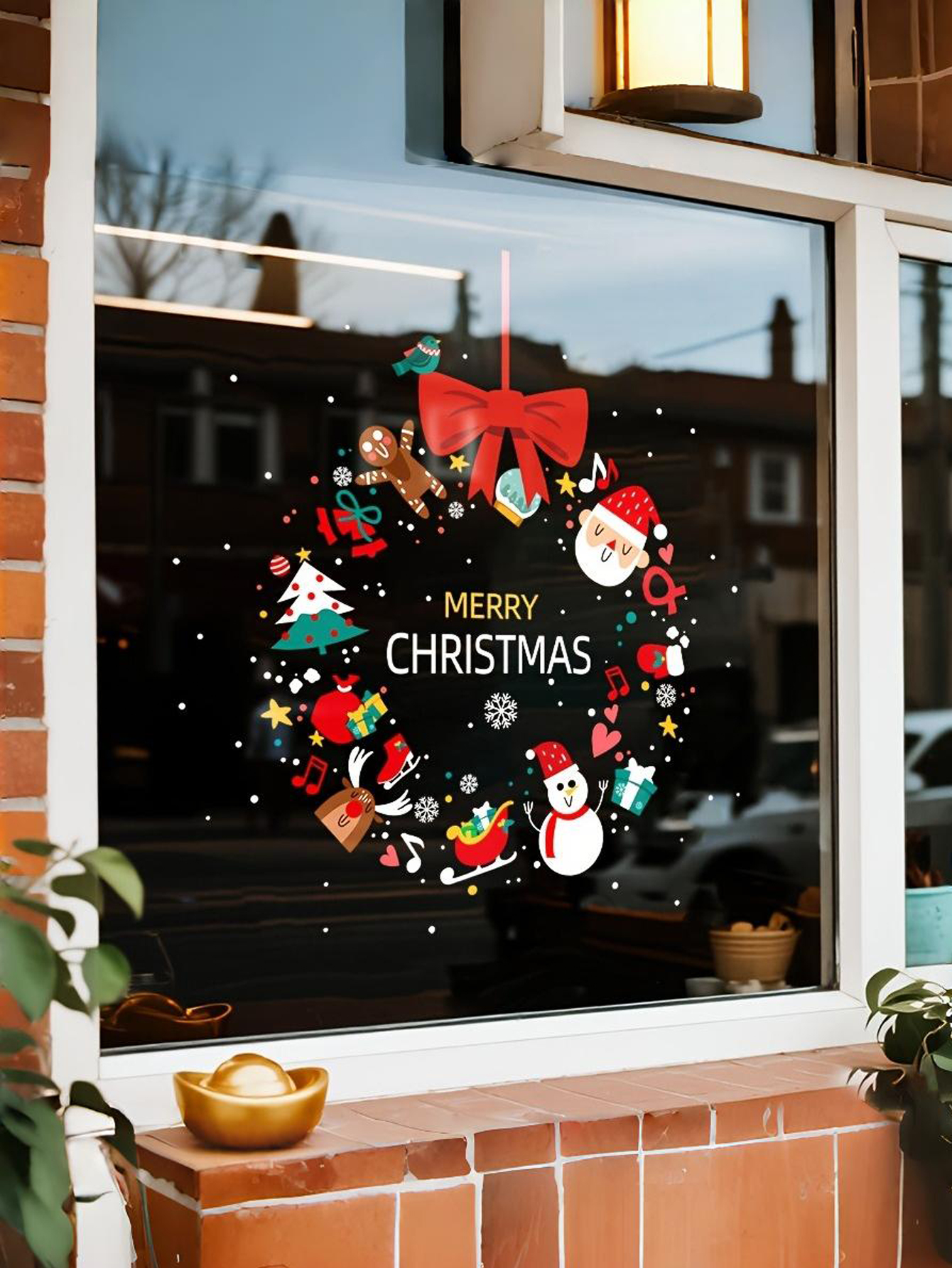 Customizable Christmas Window Sticker Decor